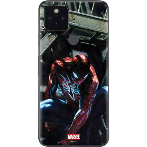 Marvel Spiderman New Suit Spiderman Google Pixel 5a Skin